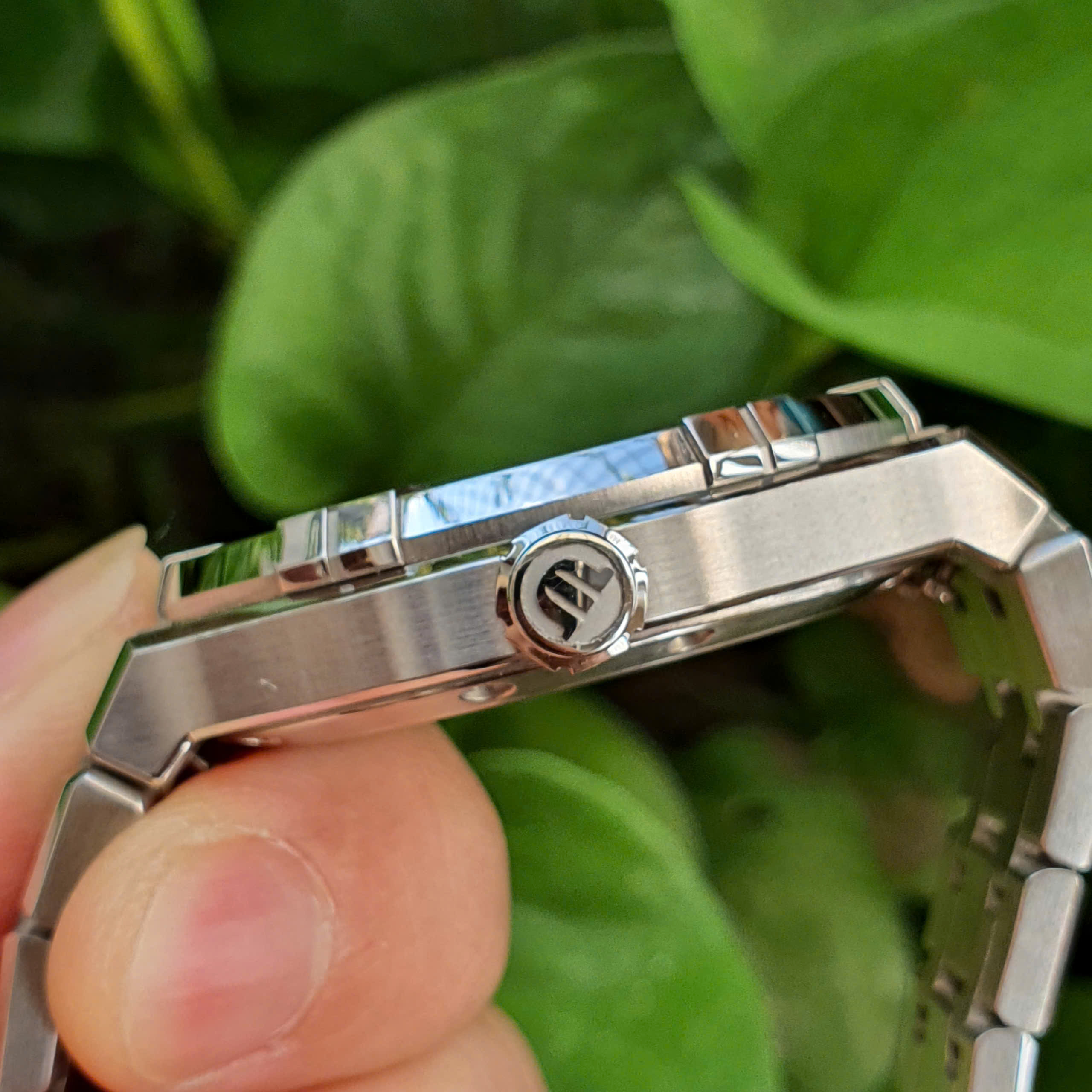 ĐỒNG HỒ NAM MAURICE LACROIX AI6008-SS002-430-1 AIKON BLUE DIAL USED - Ảnh 6