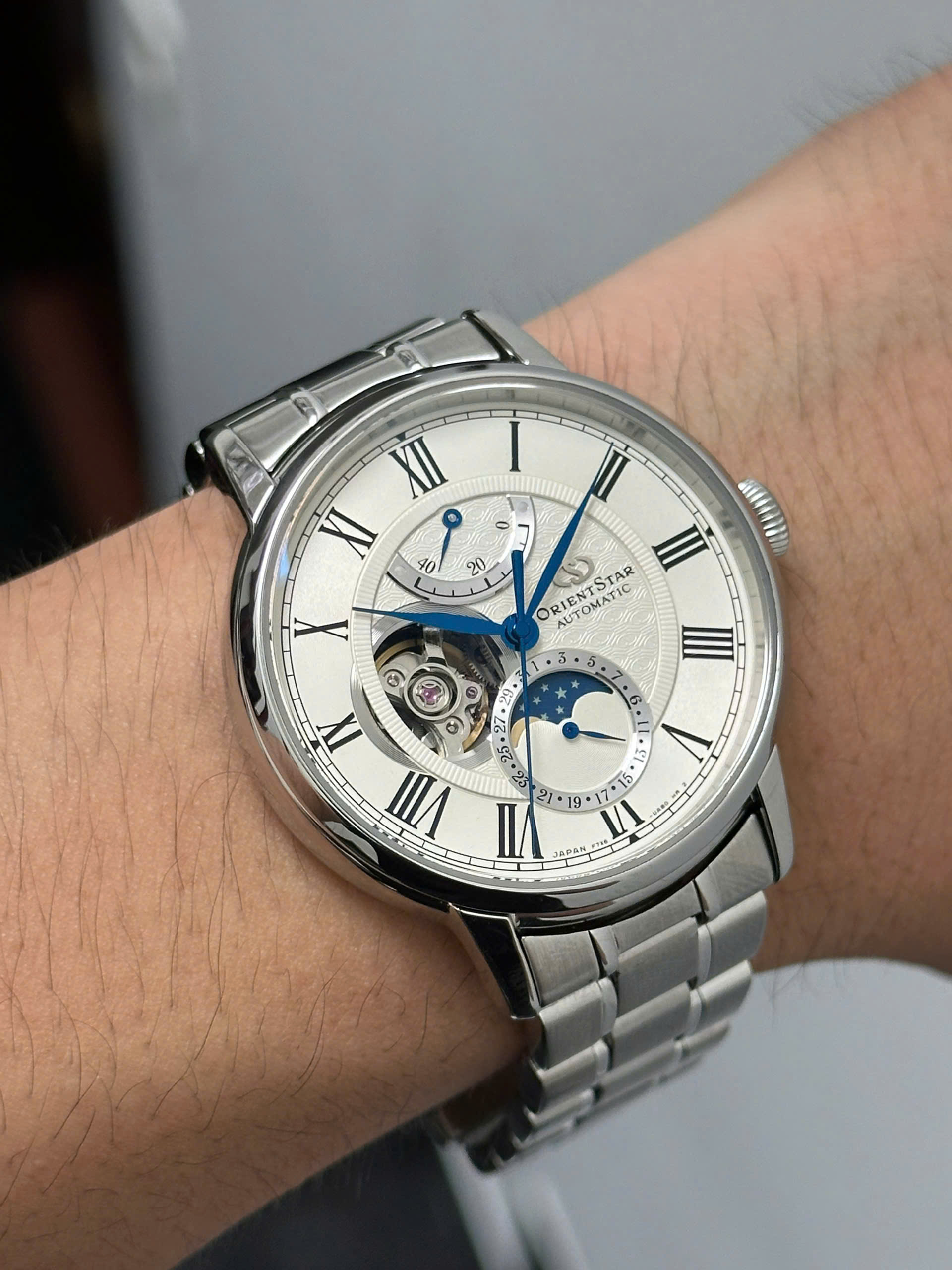 Orient Star RK-AM0005S Moon Phase Semi Skeleton - Ảnh 12