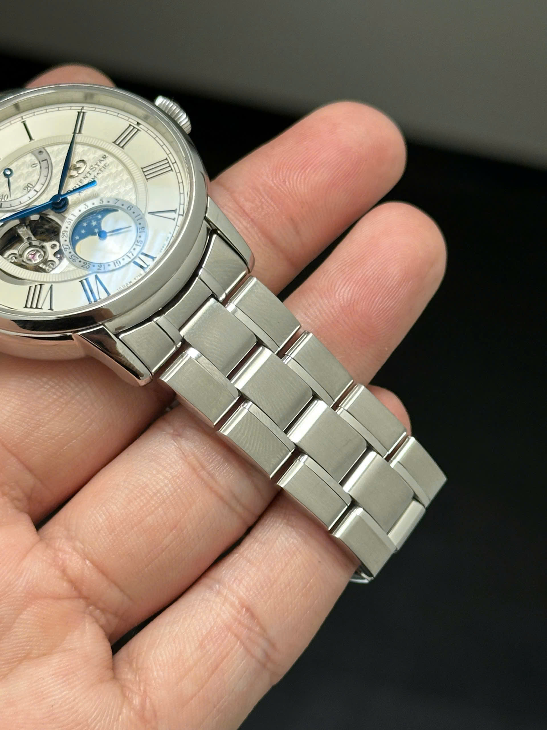 Orient Star RK-AM0005S Moon Phase Semi Skeleton - Ảnh 7