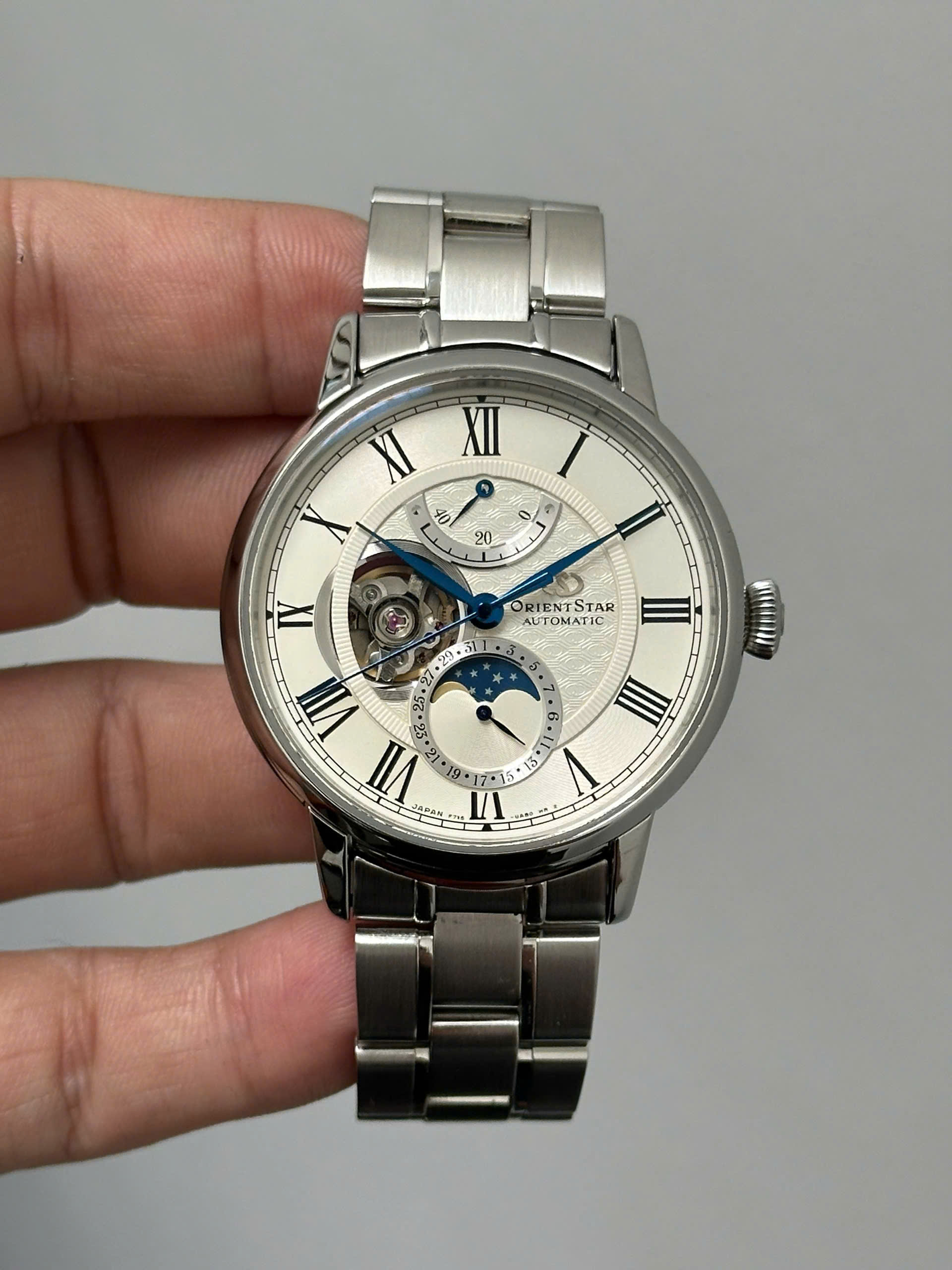 Orient Star RK-AM0005S Moon Phase Semi Skeleton - Ảnh 4