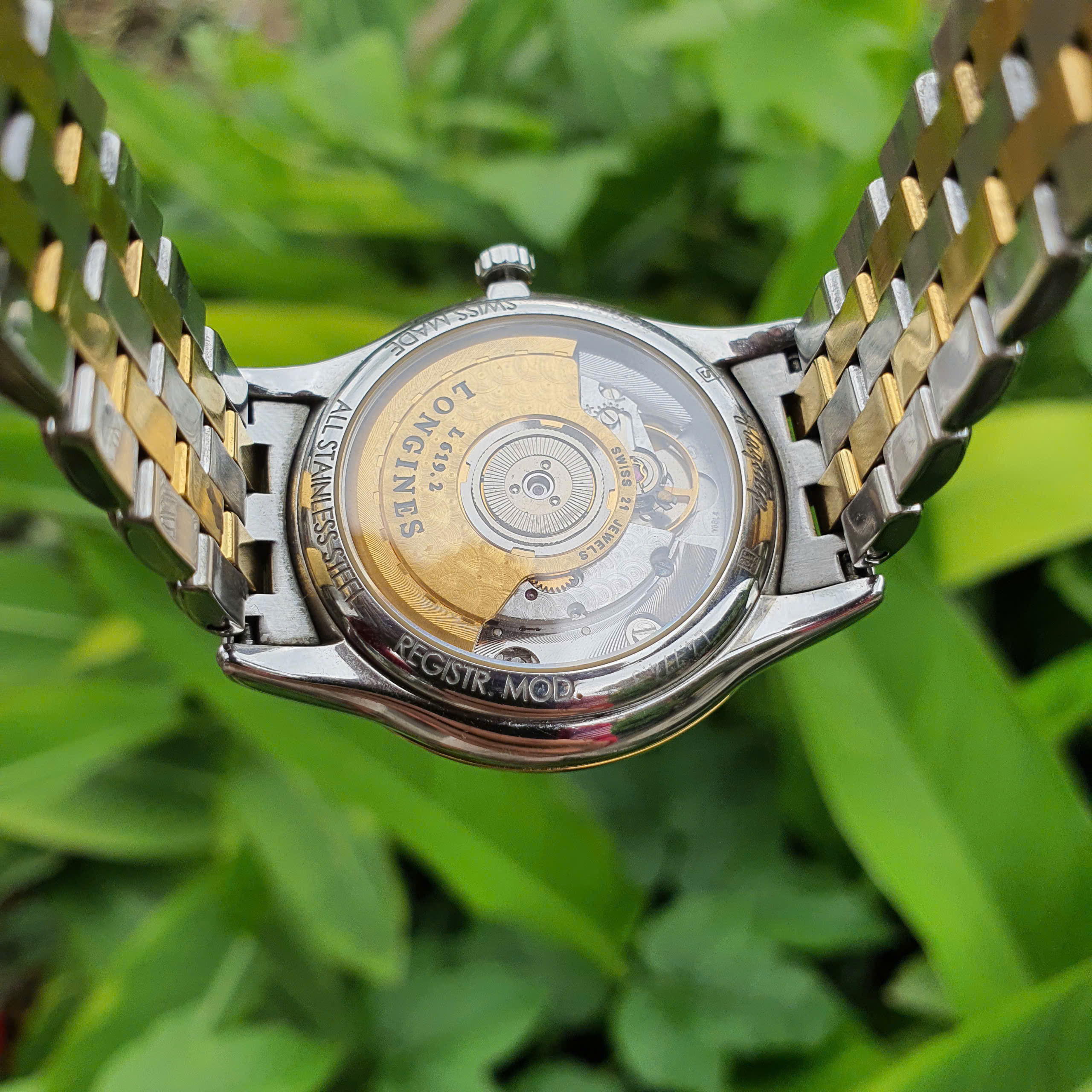 Longines Flagship Automatic Diamond Two-Tone Champagne Dial L4.774.3.37.7 - Ảnh 7