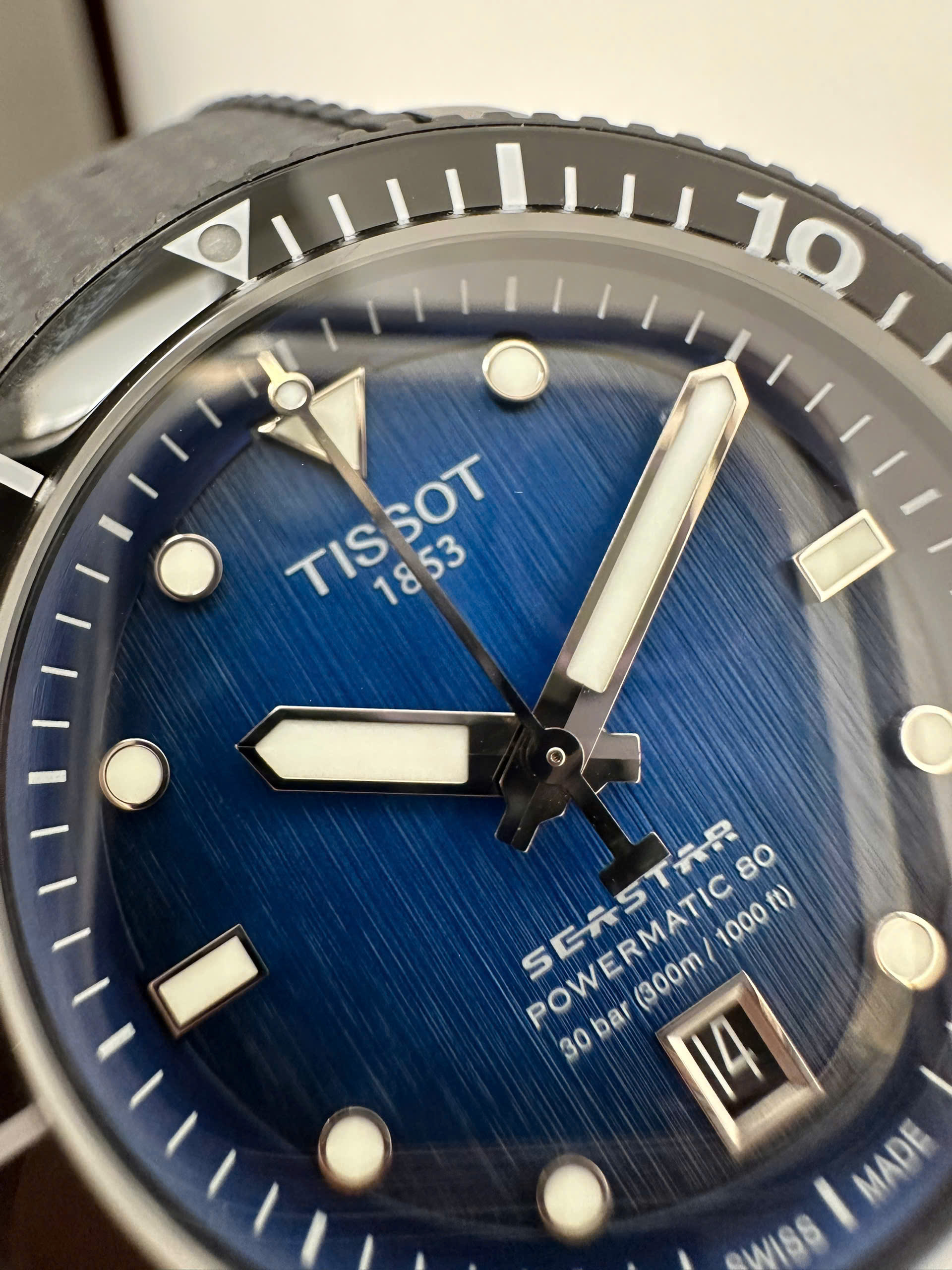Tissot Seastar 1000 T120.807.37.041.00 Powermatic 80 Watch 40mm - Ảnh 7