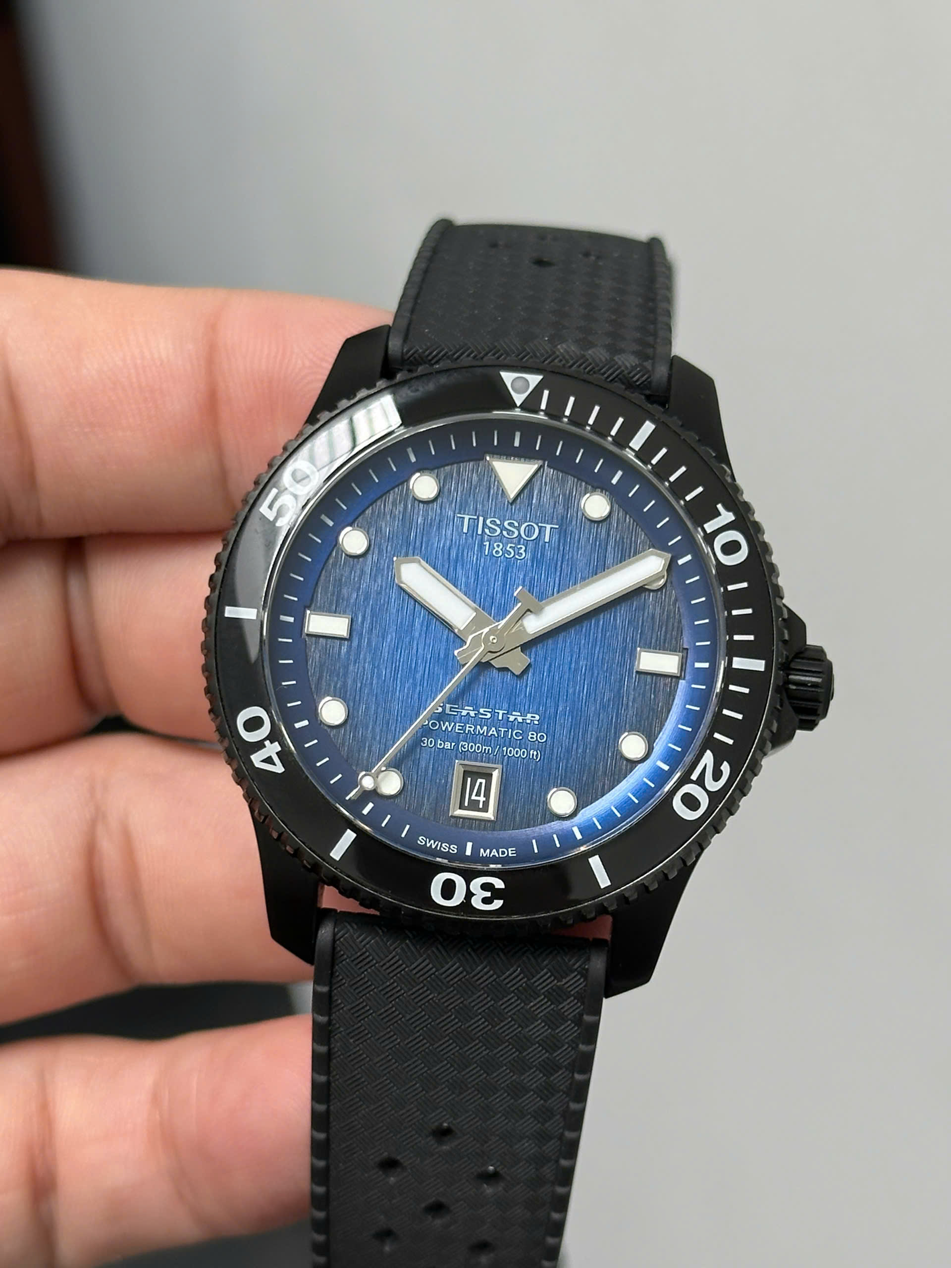 Tissot Seastar 1000 T120.807.37.041.00 Powermatic 80 Watch 40mm - Ảnh 3